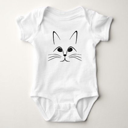 Cat Face Baby Bodysuit