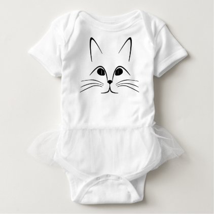 Cat Face Baby Bodysuit