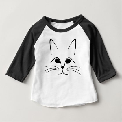 Cat Face Baby T-Shirt