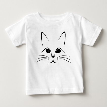 Cat Face Baby T-Shirt