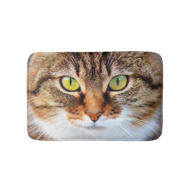 Cat face bathroom mat (Front)
