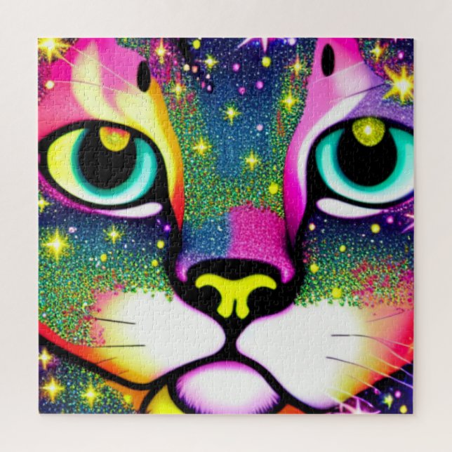 Cat Face Close Up Pop Art   Jigsaw Puzzle (Vertical)