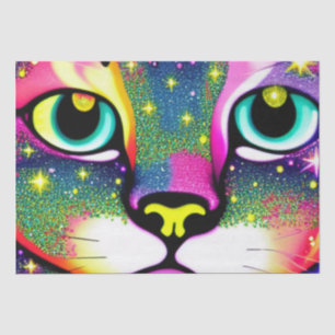 Cat Face Close Up Pop Art     Tissue Paper