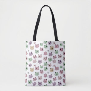 Cat Face Collection Tote Bag