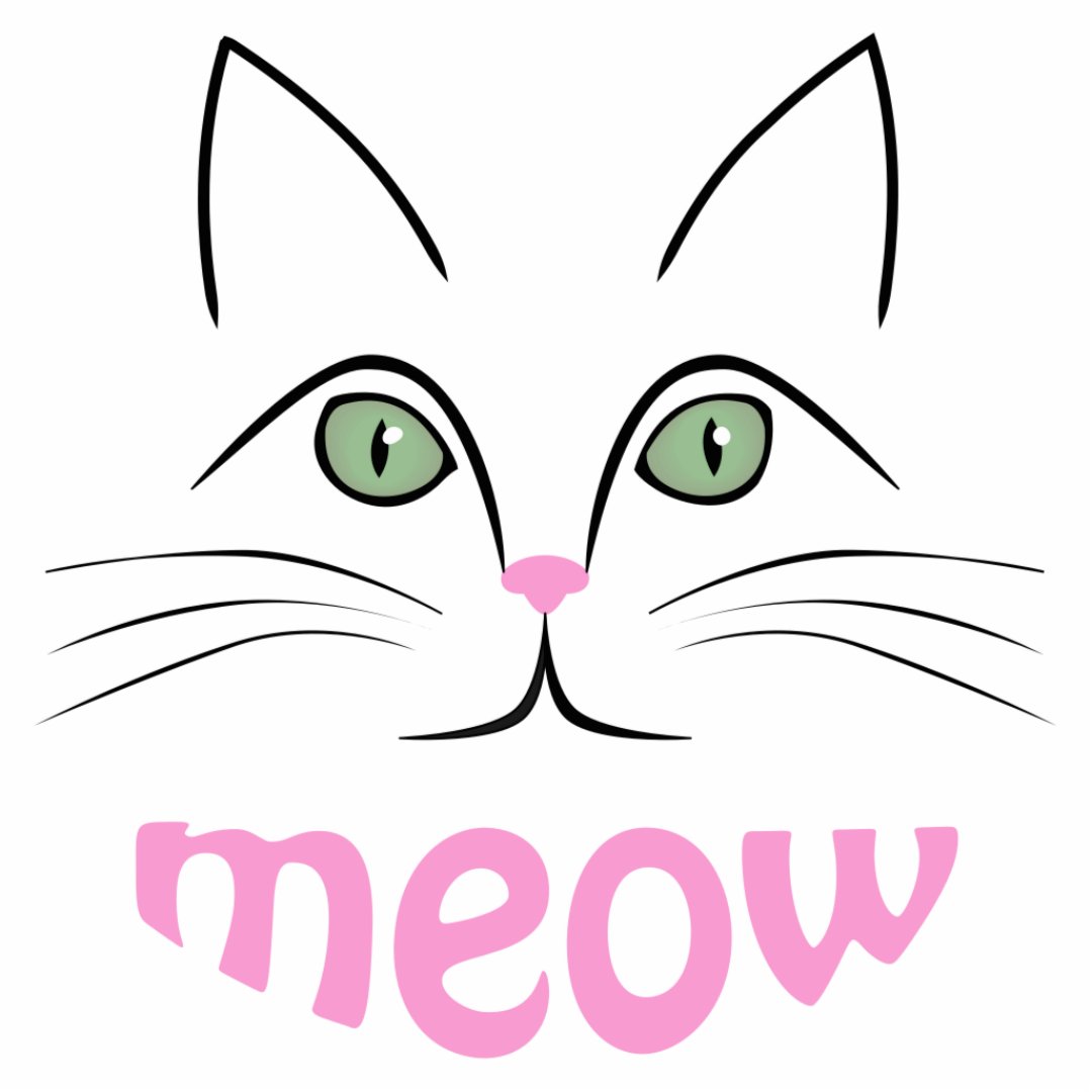 Cat face cutout | Zazzle