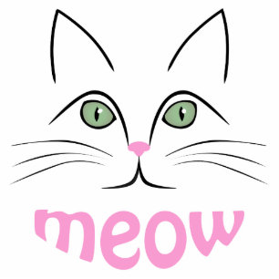 Cat face cutout