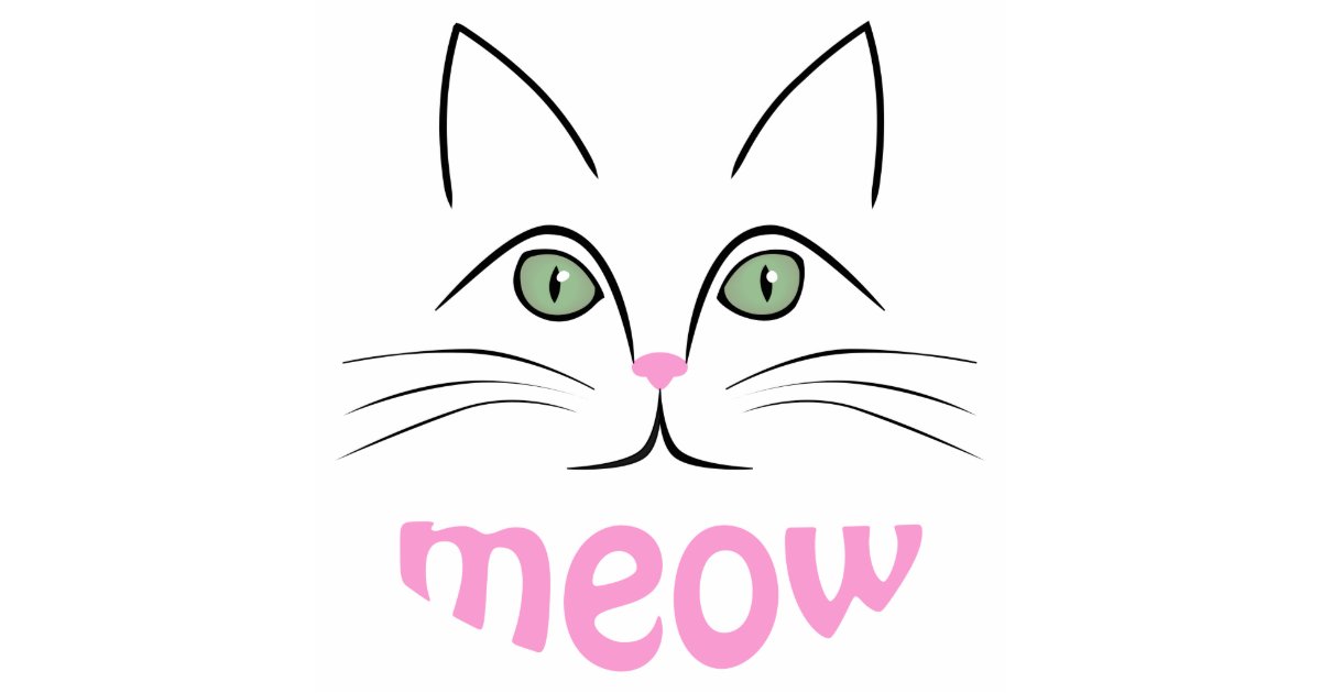 Cat face cutout | Zazzle