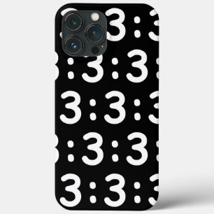 Cat Face Emoticon :3 Case-Mate iPhone Case