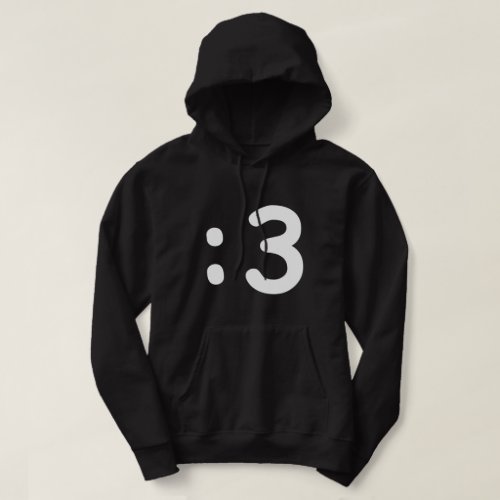 Cat Face Emoticon 3 Hoodie