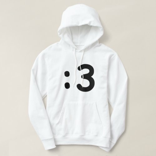 Cat Face Emoticon 3 Hoodie