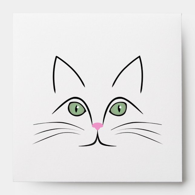 Cat face envelope (Front)