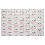 Cat face fabric