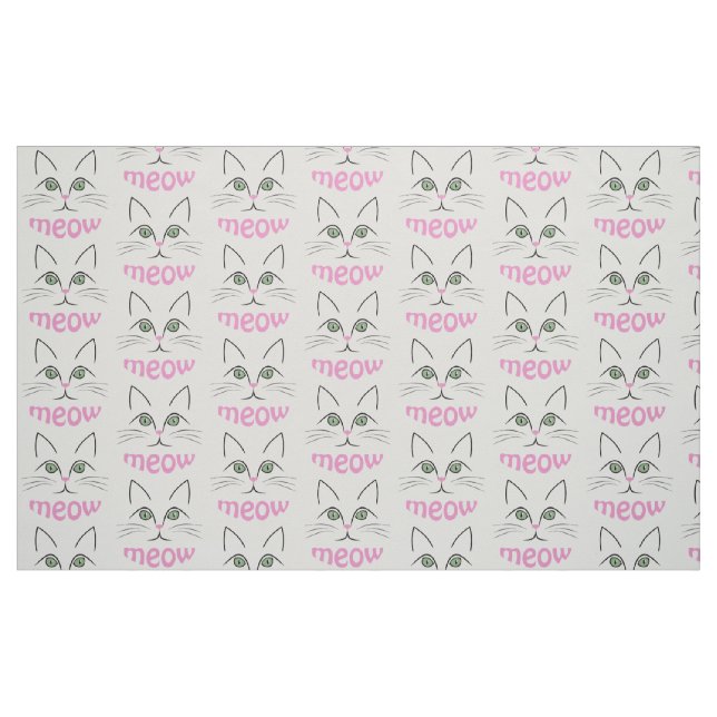 Cat face fabric (Fat Quarter)