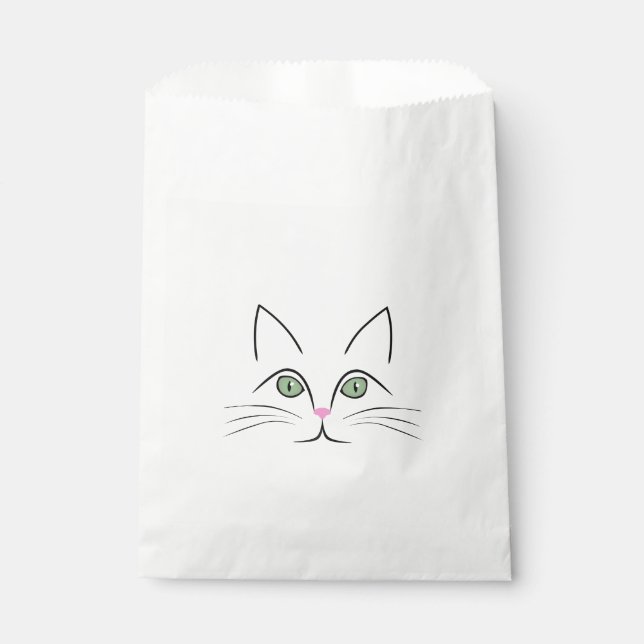 Cat face favor bag (Front)