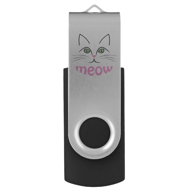 Cat face flash drive (Back (Vertical))