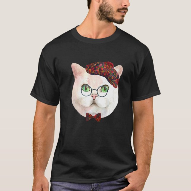 Cat Face  For Cat T-Shirt (Front)