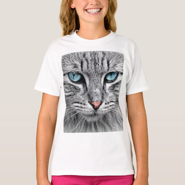 Cat Face Fractal Design-10682 T-Shirt (Front)