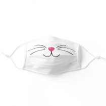 Cat face fun animal adult cloth face mask