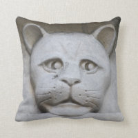 Cat-face gargoyle pillow/cushion throw pillow