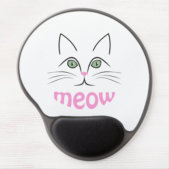 Cat face gel mouse pad (Front)