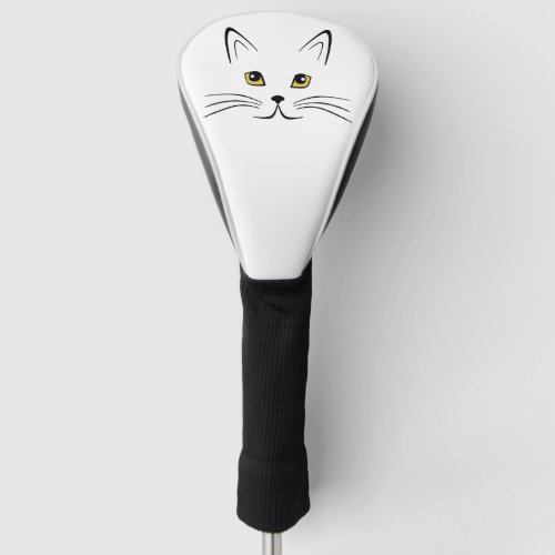 Cat Face Golf Head Cover