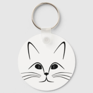 Cat Face Keychain