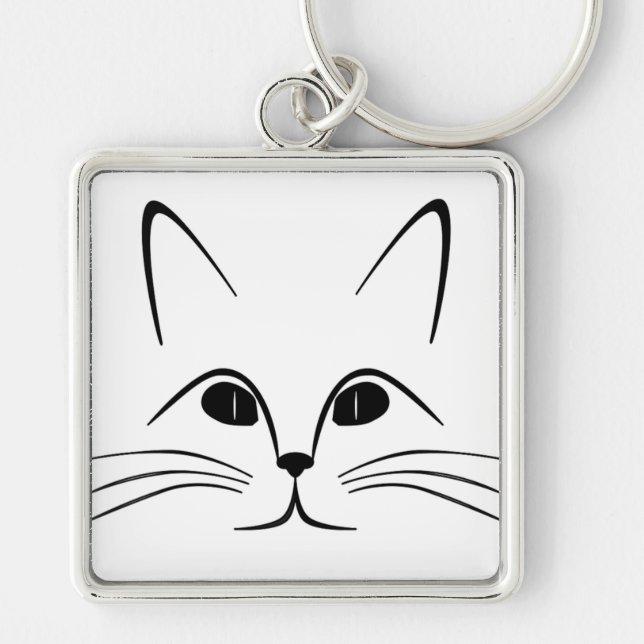 CAT FACE KEYCHAIN (Front)