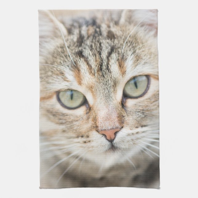 Cat face kitchen towel (Vertical)