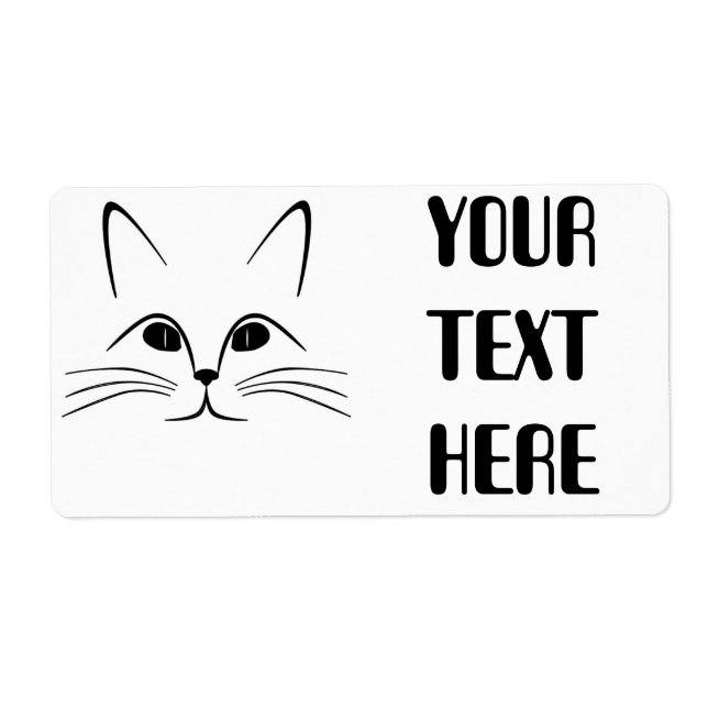 CAT FACE LABEL (Front)