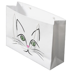 Cat face large gift bag