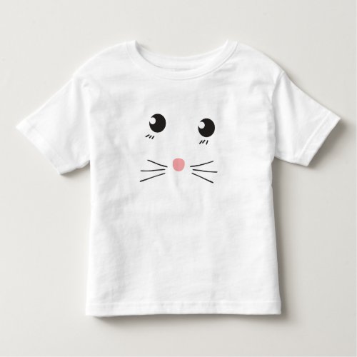 Cat face line drawing toddler t_shirt