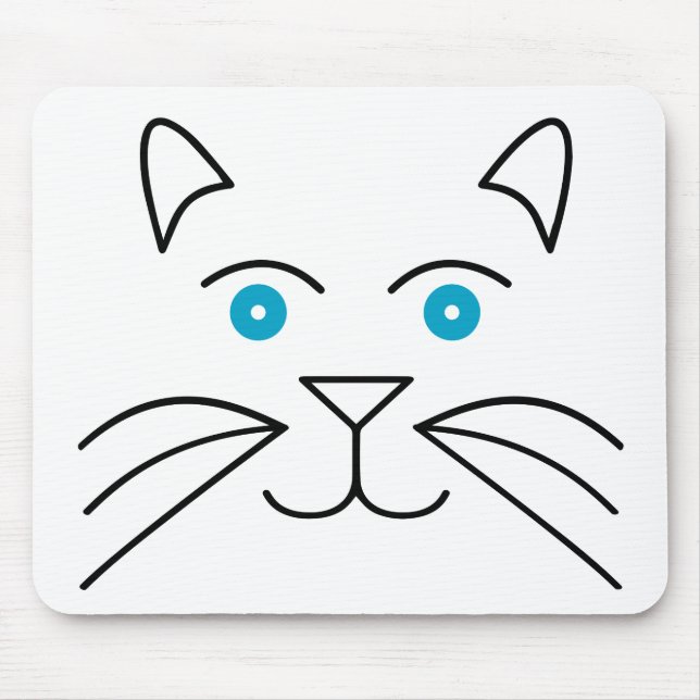 Cat face mouse pad (Front)