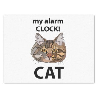 Cat Face My Alarm Clock Tabby Cat