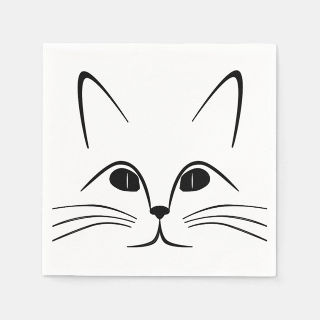 CAT FACE NAPKINS (Front)