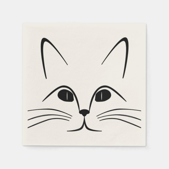 CAT FACE PAPER NAPKINS (Front)