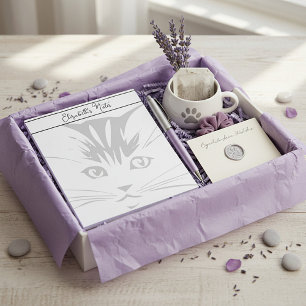 Cat Face personalized Notepad