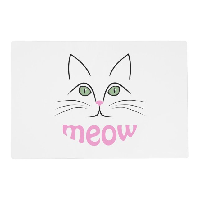 Cat face placemat (Front)