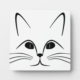 CAT FACE PLAQUE