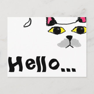 Cat Face postcard