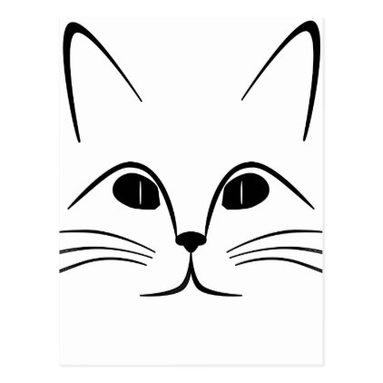 Cat Face Postcard