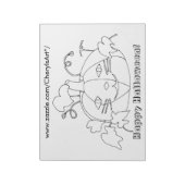 Cat Face Pumpkin Happy Halloween Coloring Notepads (Rotated)