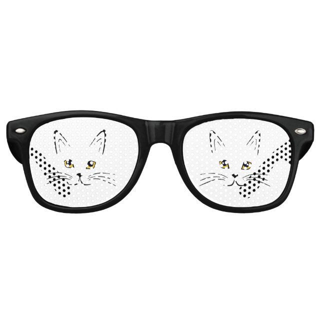 Cat Face Retro Sunglasses (Front)