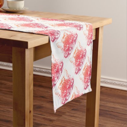 Cat face short table runner