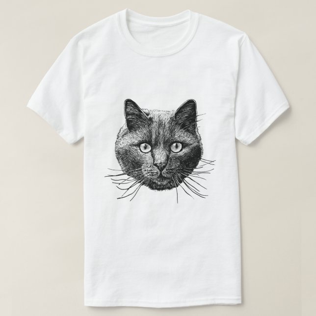 Cat Face T-Shirt (Design Front)
