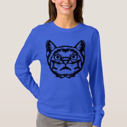 Cat Face  T_Shirt