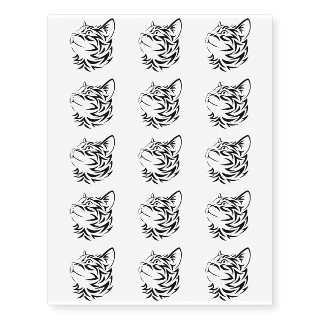 Cat Face Tattoo (Front)