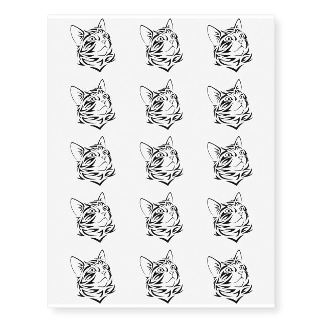Cat Face Tattoo (Front)
