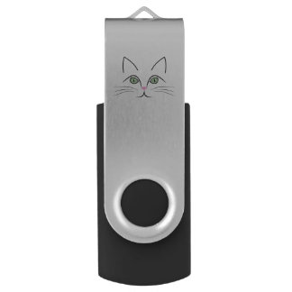 Cat face USB flash drive