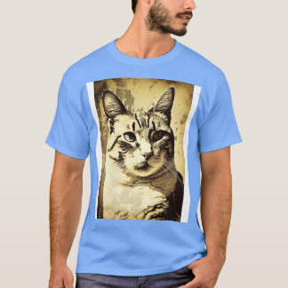 Cat Face Vintage T-Shirt
