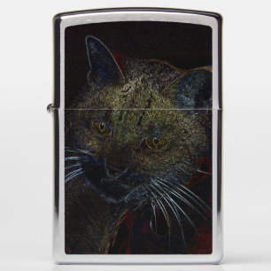 Cat Face Zippo Lighter